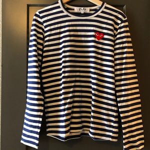 Comme des Garcons Play Long Sleeve Striped T-Shirt